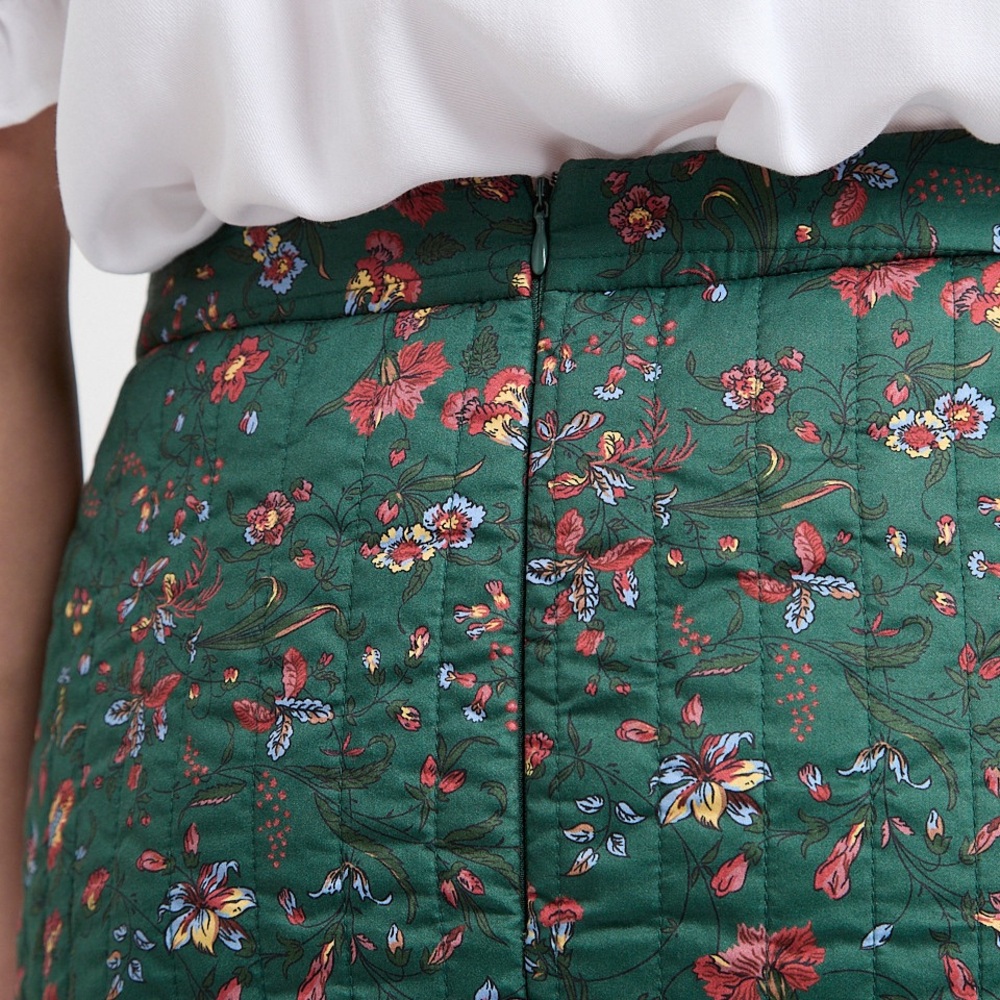 Quilted Floral Skirt - Picture 6 of 11